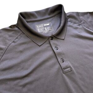 5.11 Tactical Series Men's Polo Shirt Steel Gray Short Sleeve Pockets Utility XL
